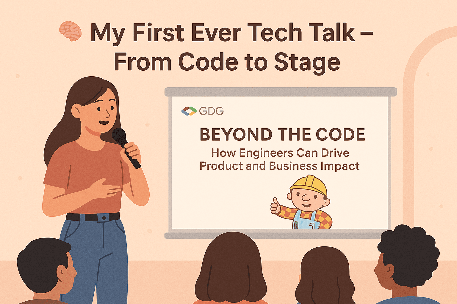 Cover Image for My First GDG Tech Talk – From Code to Stage