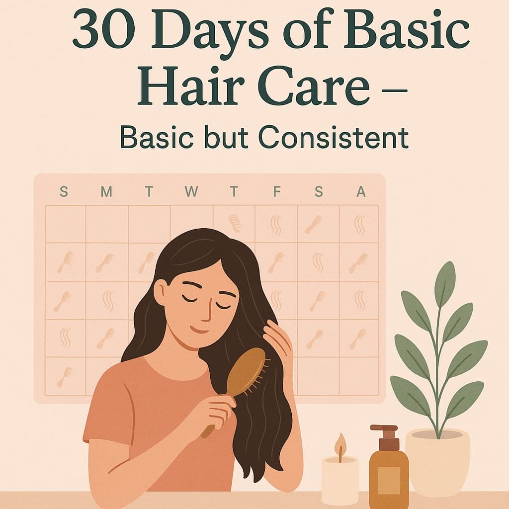 Cover Image for 30 days of basic hair care – Basic but consistent
