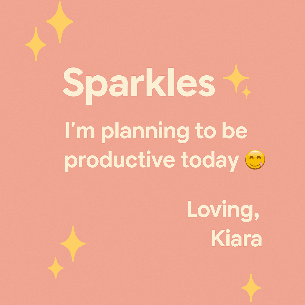 Cover Image for Sparkles✨ – My Mood Today